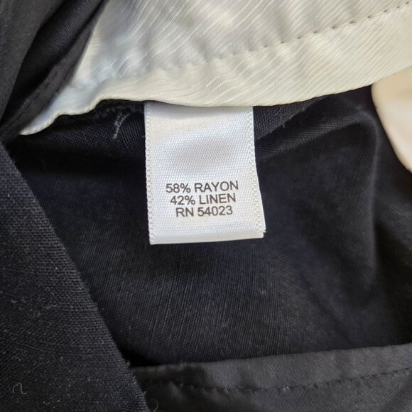 Banana Republic Linen Blend Wide Leg Trouser Pants Size 8 Long - Picture 7 of 7